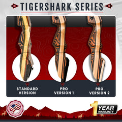 62" Tigershark Takedown Recurve Bow